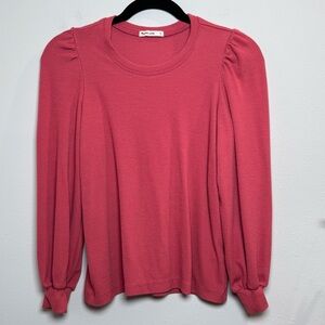 Marine Layer Pink Short Sleeve Top